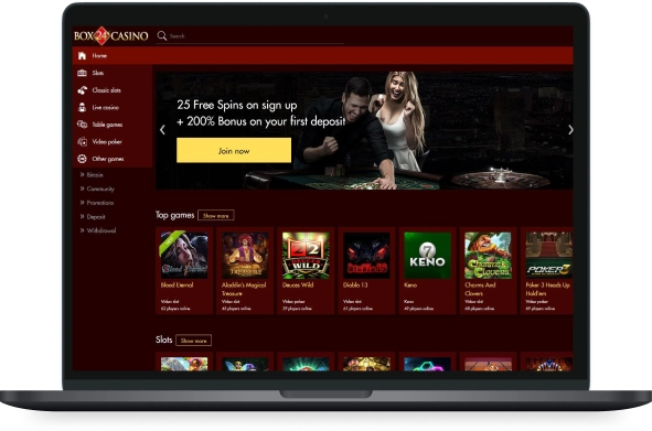 Box24 Casino Desktop